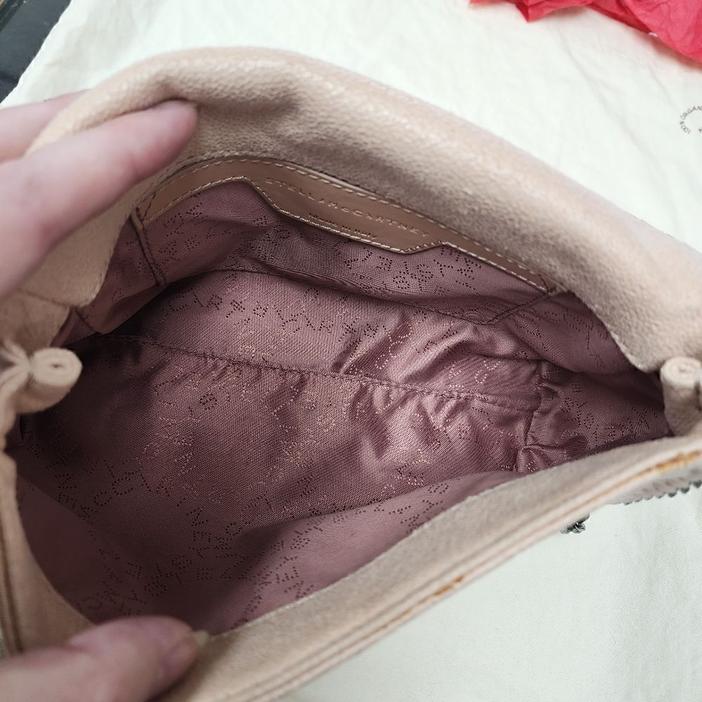 Limited Stella McCartney Blush Pink Silver EMBELLISHED Crossbody PURSE Bag - Picture 7 of 7